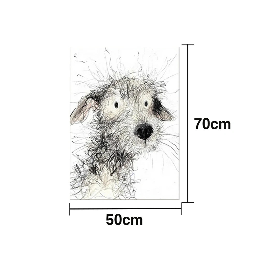 LUXORA Hand-Painted Oil Painting 50/80/100cm - Minimalist Abstract Wall Art Offering Refined Texture and Gentle Tones That Complement Clean, Bright Interiors