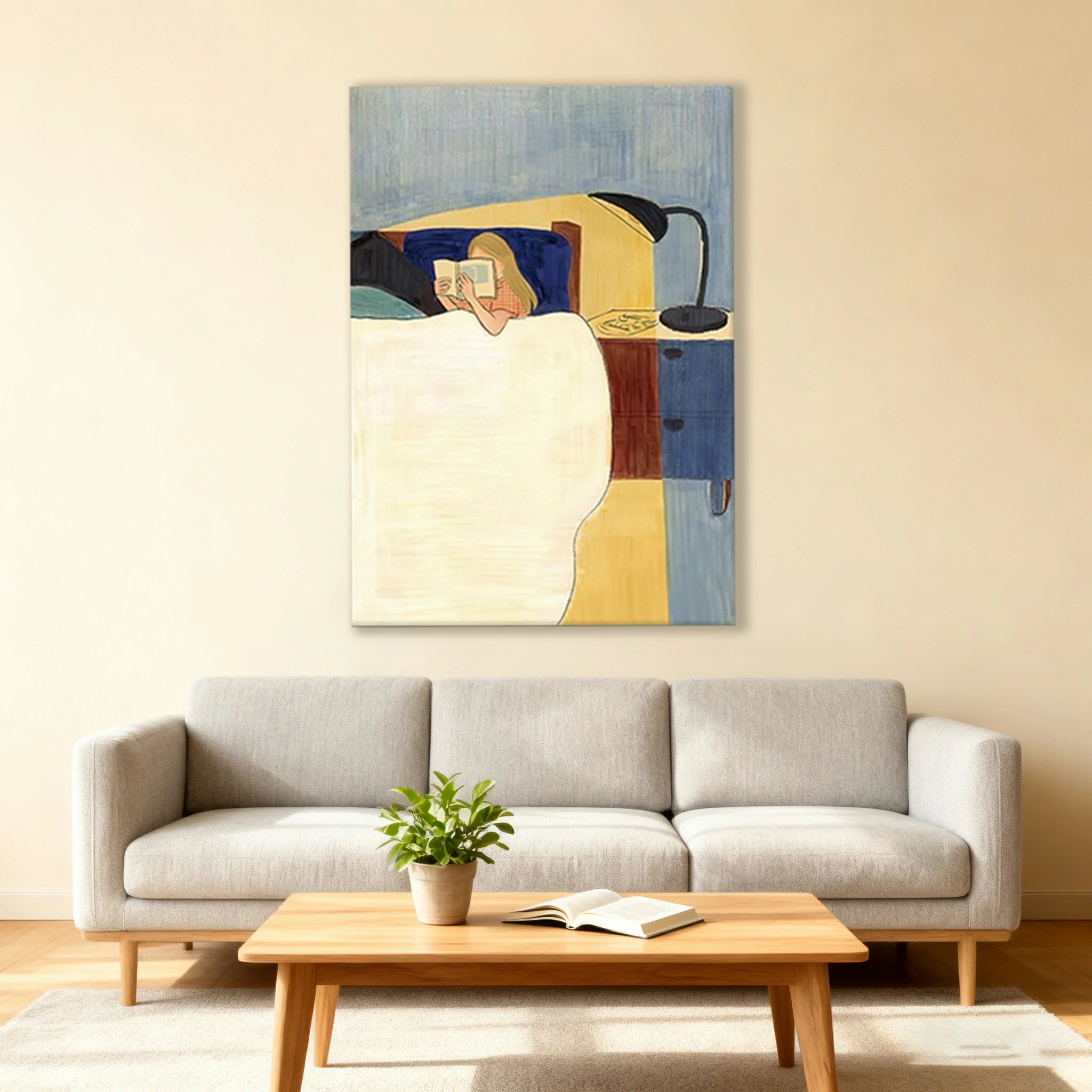LUXORA Hand-Painted Oil Painting 50/80/100cm - Premium Hand-Painted Abstract Design That Adds Balance and Warmth to Living, Dining and Relaxed Lounge Spaces