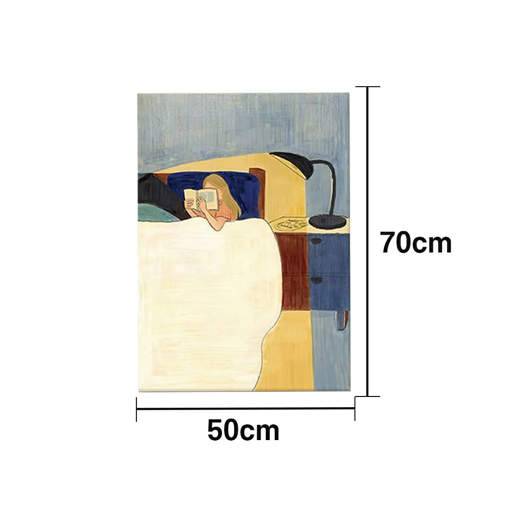 LUXORA Hand-Painted Oil Painting 50/80/100cm - Premium Hand-Painted Abstract Design That Adds Balance and Warmth to Living, Dining and Relaxed Lounge Spaces