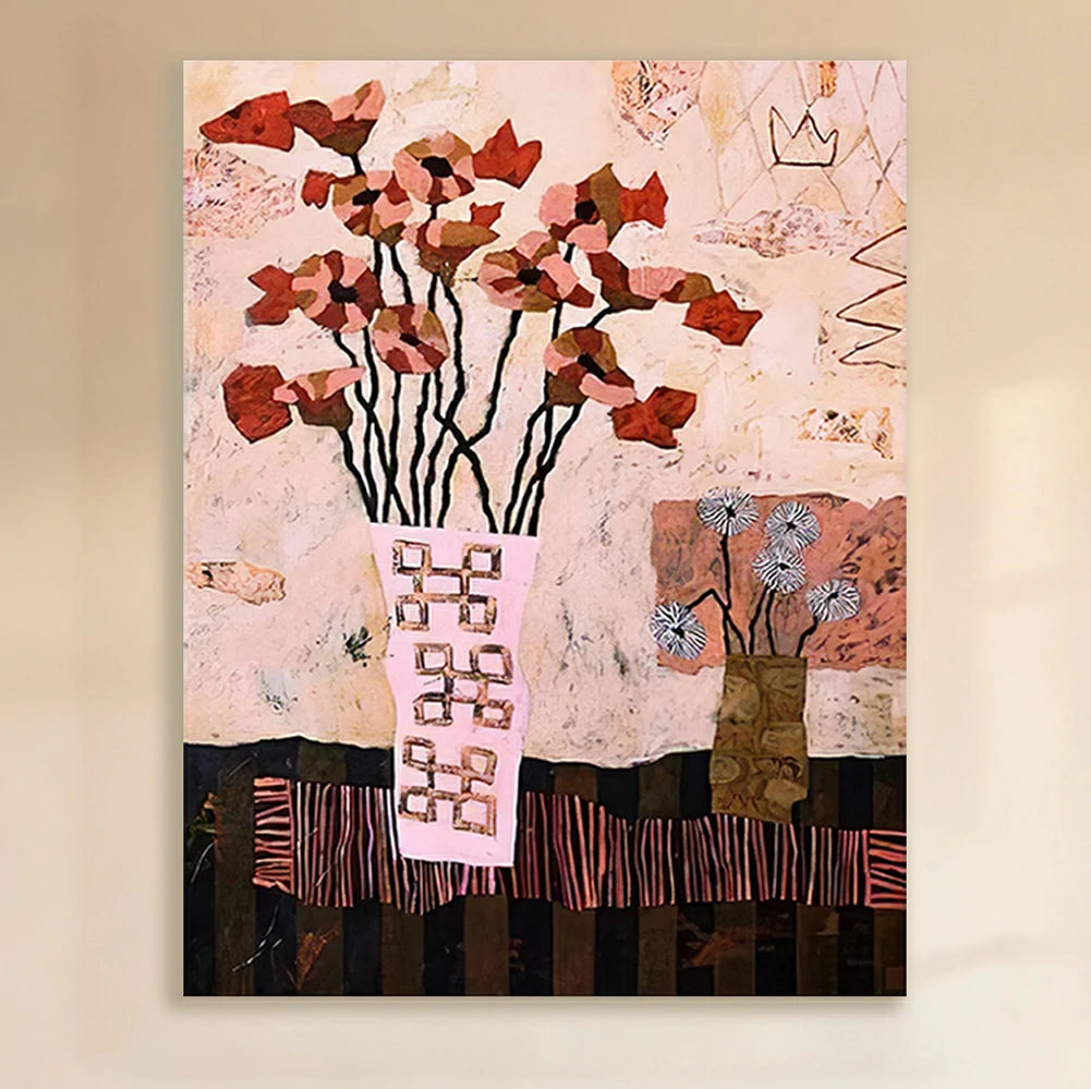 LUXORA Hand-Painted Oil Painting 50/80/100cm - Refined Minimalist Wall Art Offering Gentle Colour Harmony and Subtle Texture for Modern Home Decor