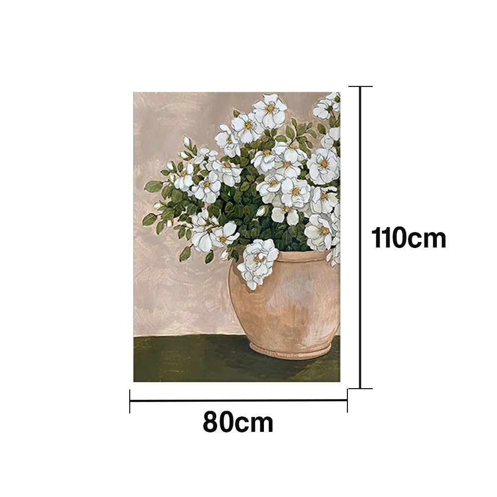 LUXORA Hand-Painted Oil Painting 50/80/100cm - Modern Abstract Canvas Painting with Gentle Colours and Smooth Texture for Living Rooms, Bedrooms and Hallway Walls