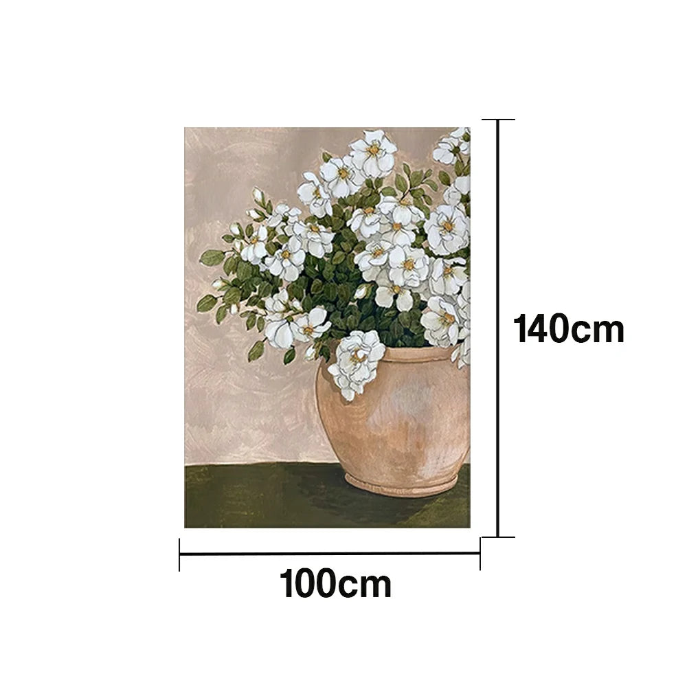 LUXORA Hand-Painted Oil Painting 50/80/100cm - Modern Abstract Canvas Painting with Gentle Colours and Smooth Texture for Living Rooms, Bedrooms and Hallway Walls