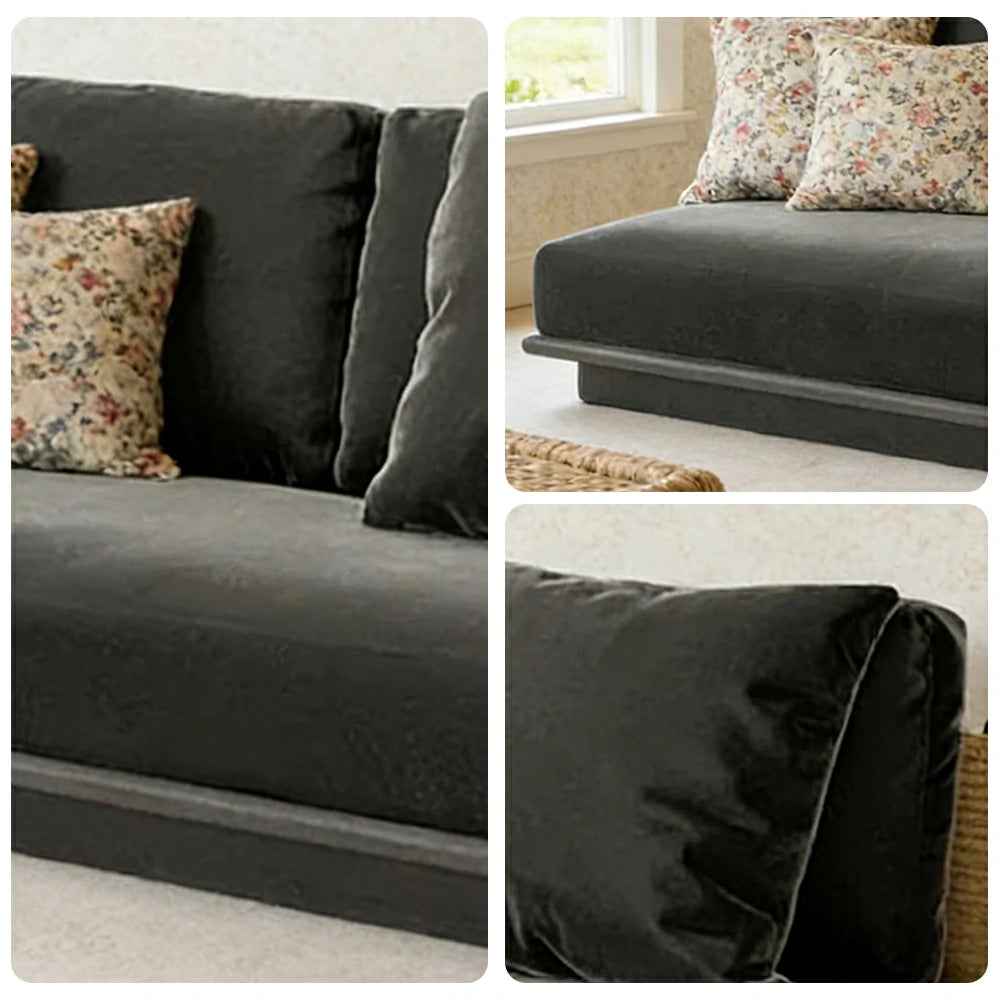 LUXORA Two-Seater Centre Sofa - Waterproof Rope Design, Quick-Dry Cushion, High-Density Foam Support, Weather-Resistant Fabric