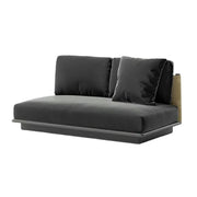 LUXORA Two-Seater Centre Sofa - Waterproof Rope Design, Quick-Dry Cushion, High-Density Foam Support, Weather-Resistant Fabric