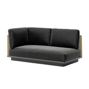 LUXORA Two-Seater Corner Sofa - Waterproof Rope Design, Quick-Dry Cushion, High-Density Foam Support, Weather-Resistant Fabric