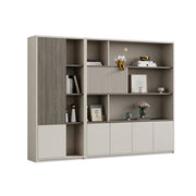LUXORA Office Storage Cabinet with File Shelves for Study Office - Morandi Grey
