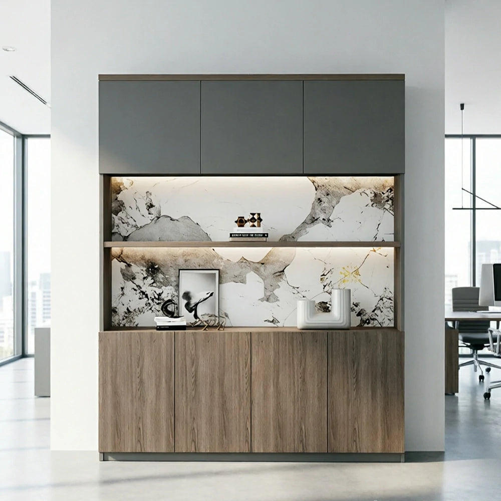 LUXORA 1.6m File Cabinet Large Capacity Office Storage Cabinet for Study Workspace