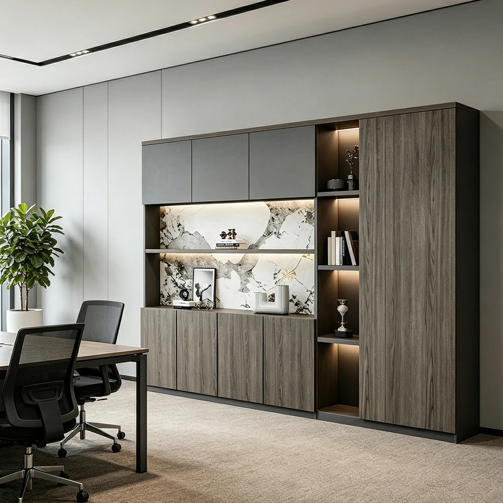 LUXORA 2.4m File Cabinet Large Capacity Office Storage Cabinet for Study Workspace