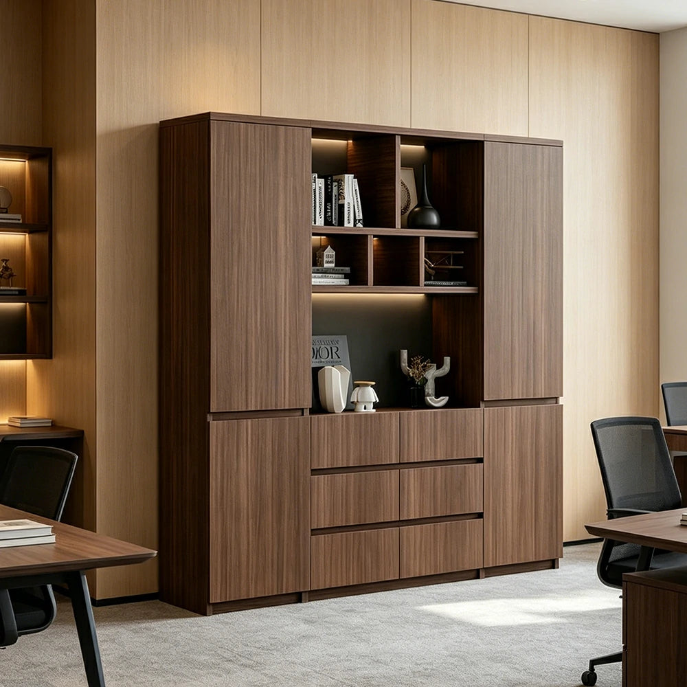 LUXORA 1.6m File Cabinet Large Capacity Office Storage Cabinet for Study Workspace
