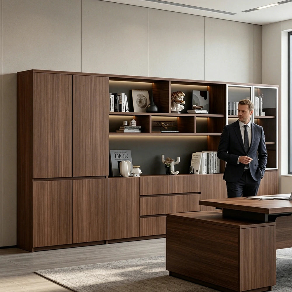 LUXORA 3.2m File Cabinet Large Capacity Office Storage Cabinet for Study Workspace