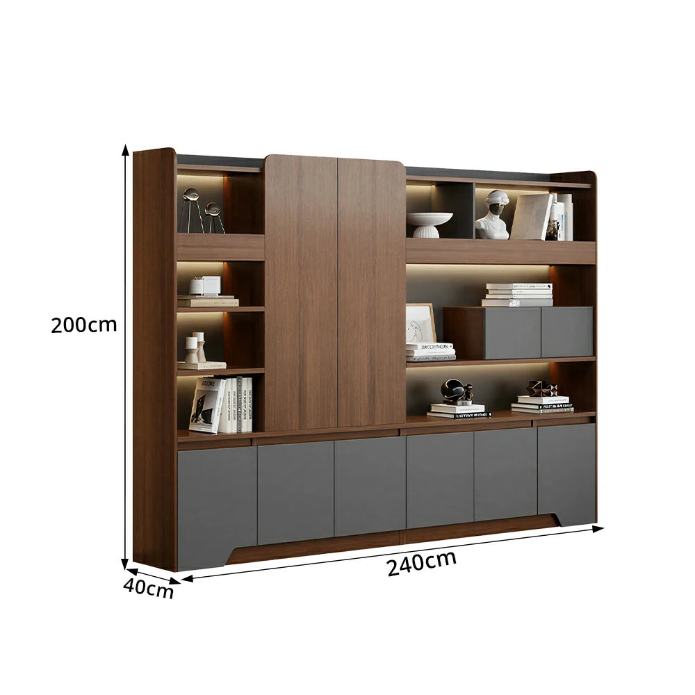 LUXORA 2.4m File Cabinet Large Capacity Office Storage Cabinet for Study Workspace
