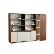 LUXORA 2.4m Office File Cabinet - Modern Storage Cabinet for Office Study Room - Elm Wood
