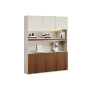LUXORA 1.6m Office File Cabinet - Modern Executive Storage Cabinet for Office Study Room - Elm Wood