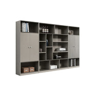 LUXORA Wenge Wood Office Storage Cabinet with Shelves for Study Room - Wenge