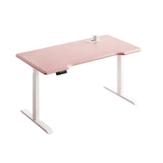 LUXROA U8 Lite Electric Height Adjustable Desk with Wireless Charging & Power Outlet 120×65×115cm - Pink