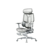 LUXORA  E3 Air 4th Gen Ergonomic Mesh Office Chair Reclining Chair with Footrest Adjustable Support - White