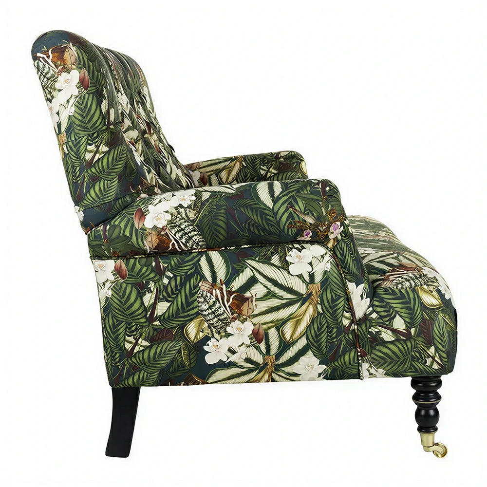 LUXORA Leisure Sofa with Larch Wood Frame and Latex Cushion 160/200cm for Living Room, Study and Balcony - Green