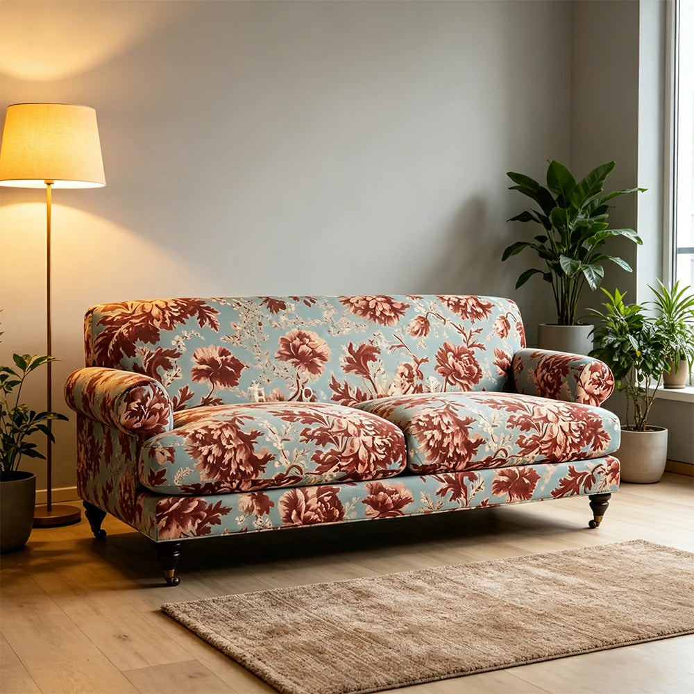 LUXORA Modern Leisure Sofa with Solid Timber Frame and High-resilience Cushion 170/210cm for Living Room and Lounge - Blue