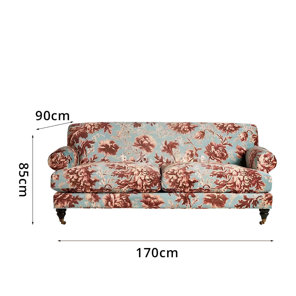LUXORA Modern Leisure Sofa with Solid Timber Frame and High-resilience Cushion 170/210cm for Living Room and Lounge - Blue