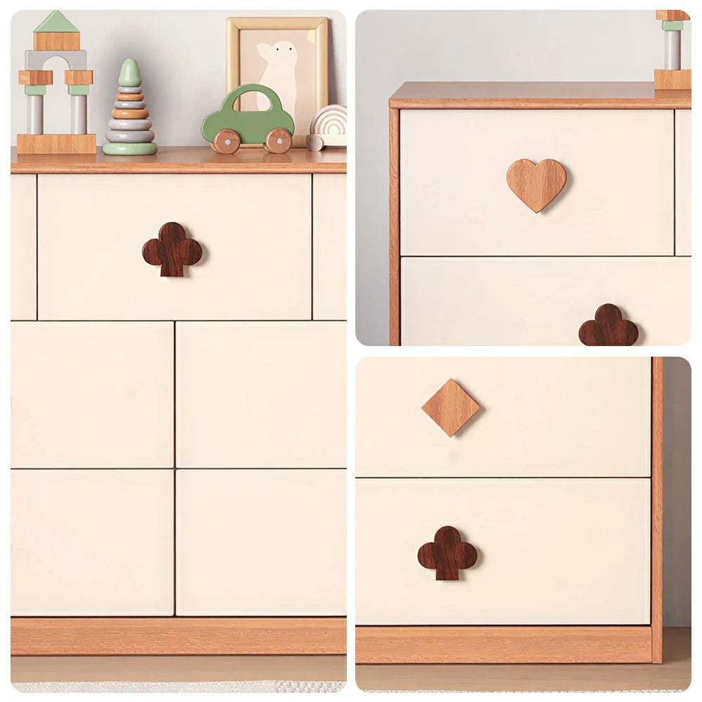 LUXORA Kids Dresser Cream Style Eco-Friendly Rounded Silent Rails 7-Drawer Cabinet for Kids Room Bedroom Living Room Reading Corner