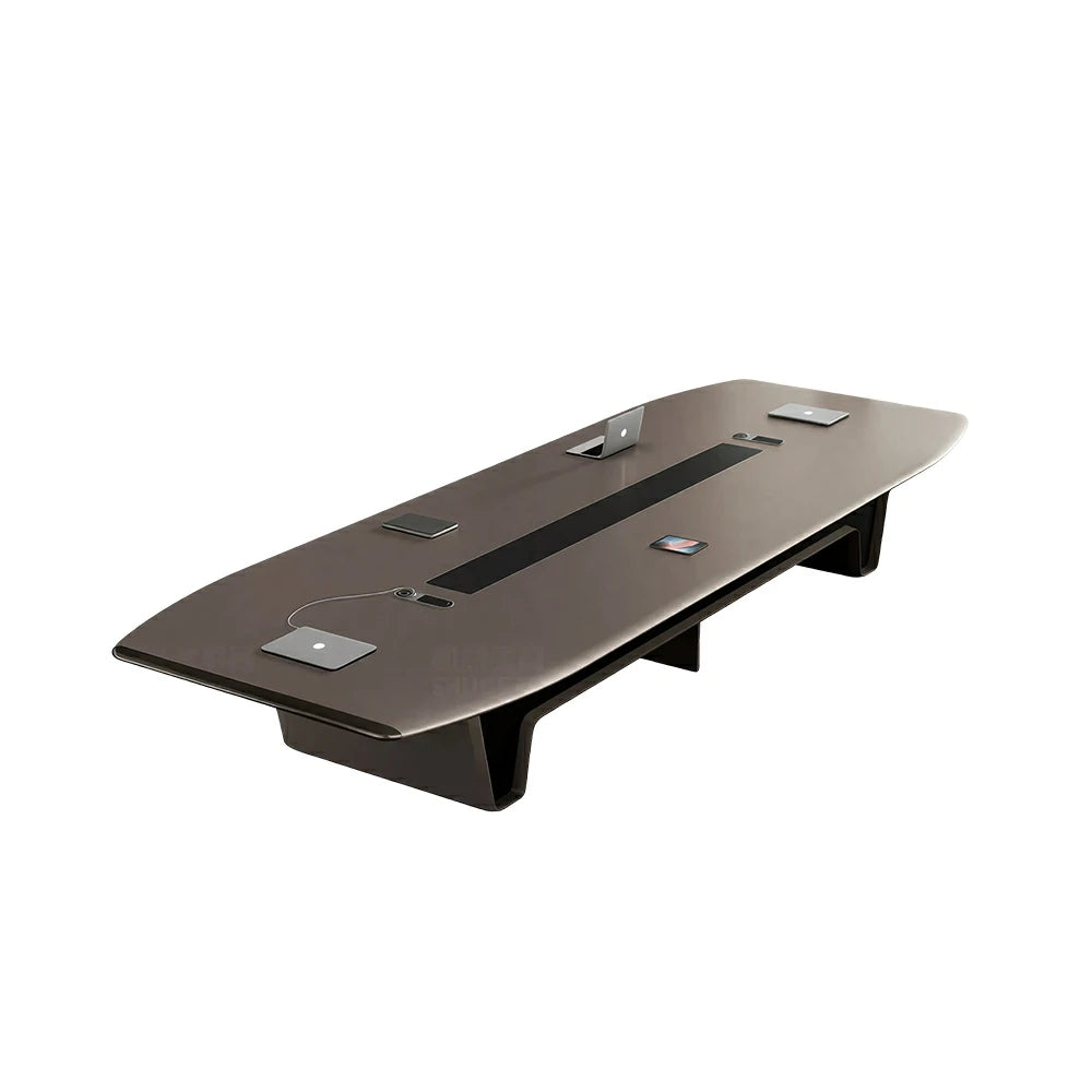 LUXORA Conference Table 240/320/400cm Modern Two-Tone Meeting Desk for Office Boardroom - Dark Grey