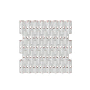 LUXORA Modular Corrugated Paper Folding Screen 3D Wave Texture Room Divider Decorative Partition Display Background for Home Event - White