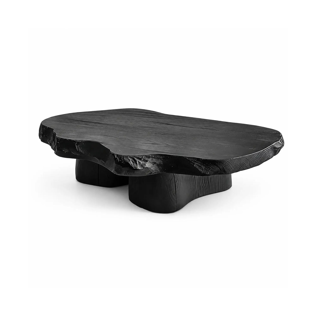 LUXORA Free Form Coffee Table Sculptural Design E0 Material Fully Assembled 100/120cm for Living Room Tea Room Lounge