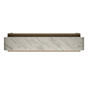 LUXORA 120/180cm Modern Office Reception Counter with Integrated LED Lighting for Company, Hotel & Salon - Grey & Coffee Brown