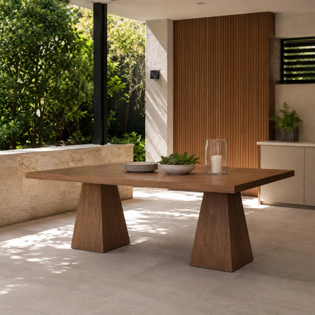 LUXORA Pine Wood Dining Table Natural Vintage Design Thick Solid Wood Top 160/180/200cm for Home Dining Open Kitchen