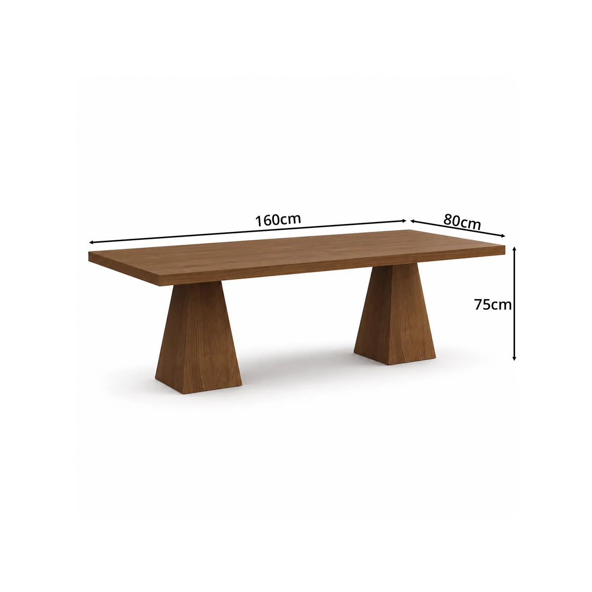 LUXORA Pine Wood Dining Table Natural Vintage Design Thick Solid Wood Top 160/180/200cm for Home Dining Open Kitchen