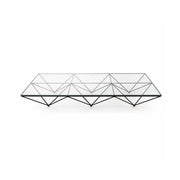 LUXORA Tempered Glass Coffee Table Stainless Steel Frame Thickened Glass Top for Living Room Sofa Area Lounge - White