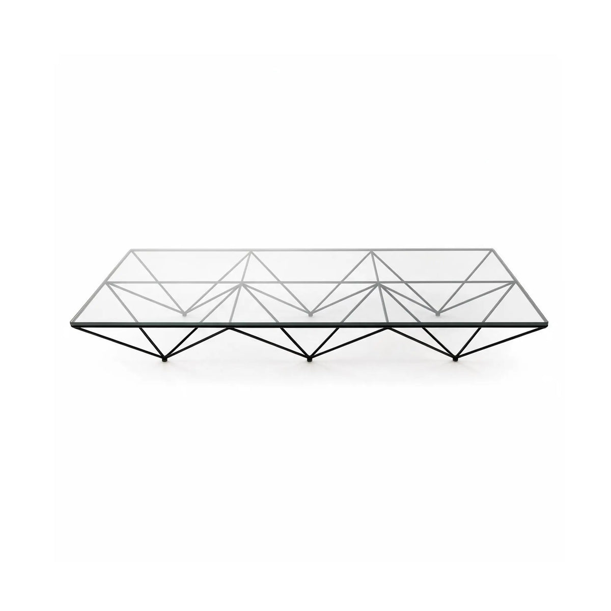 LUXORA Tempered Glass Coffee Table Stainless Steel Frame Thickened Glass Top for Living Room Sofa Area Lounge - White