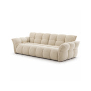 LUXORA Modern Sofa Belgian Chenille Upholstery Triple-Layer Cushioning Pine Wood Frame 210/240cm for Living Room Apartment - Beige