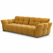LUXORA Modern Sofa Belgian Chenille Upholstery Triple-Layer Cushioning Pine Wood Frame 210/240cm for Living Room Apartment - Yellow