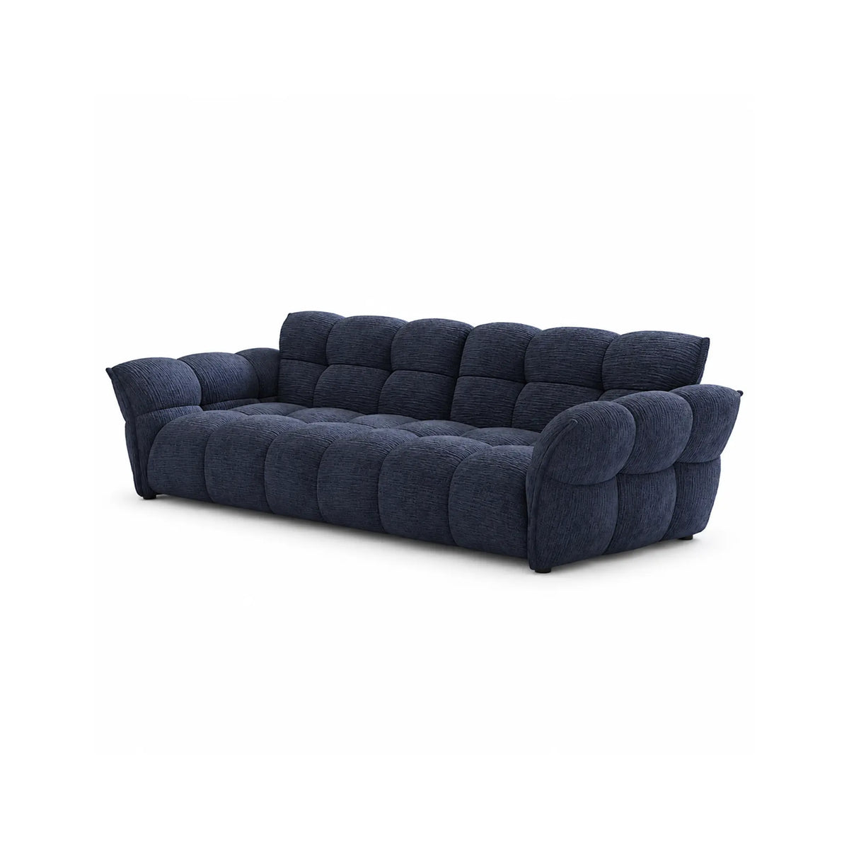 LUXORA Modern Sofa Belgian Chenille Upholstery Triple-Layer Cushioning Pine Wood Frame 210/240cm for Living Room Apartment - Blue