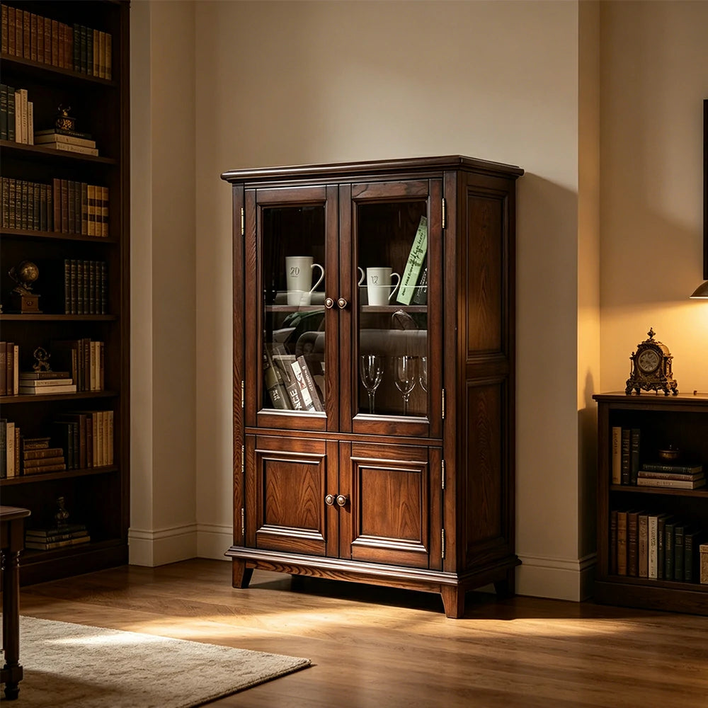 LUXORA Solid Wood 8 Drawer Chest with Large Storage American Style Cabinet for Living Room Bedroom Entryway（副本）