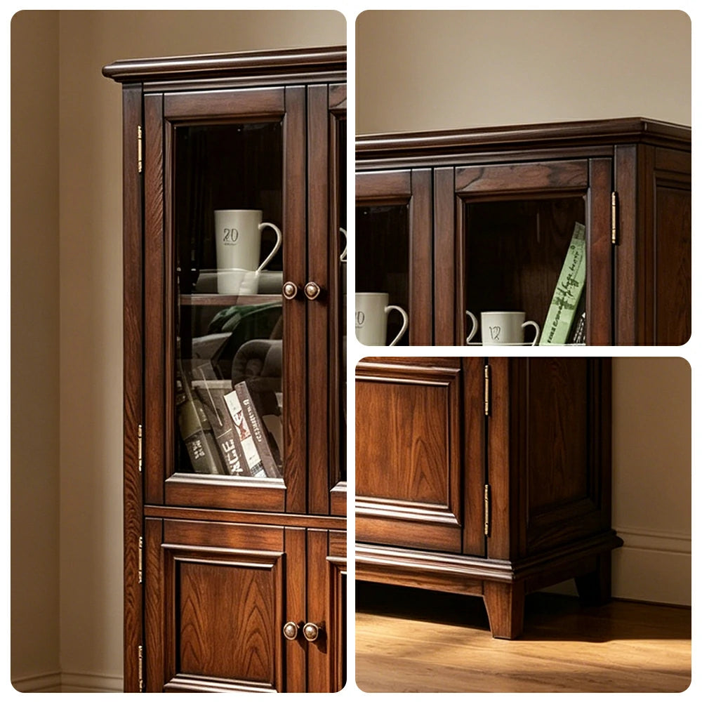 LUXORA Solid Wood 8 Drawer Chest with Large Storage American Style Cabinet for Living Room Bedroom Entryway（副本）