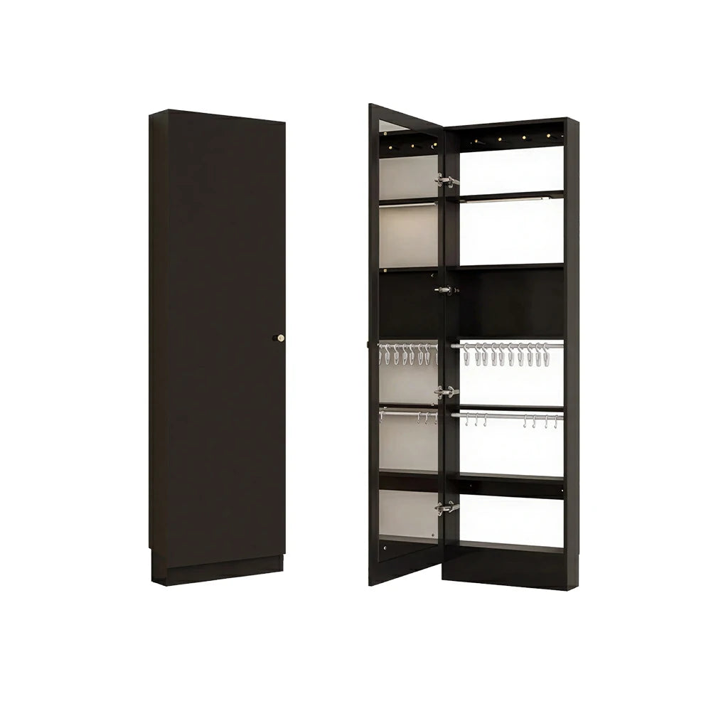 LUXORA Vintage Dressing Cabinet Large Storage Vanity Organizer for Bedroom Walk-In Closet - Black