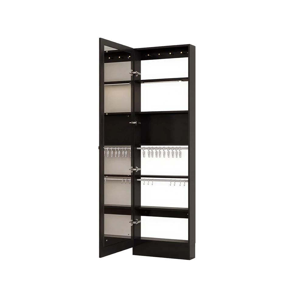 LUXORA Vintage Dressing Cabinet Large Storage Vanity Organizer for Bedroom Walk-In Closet - Black