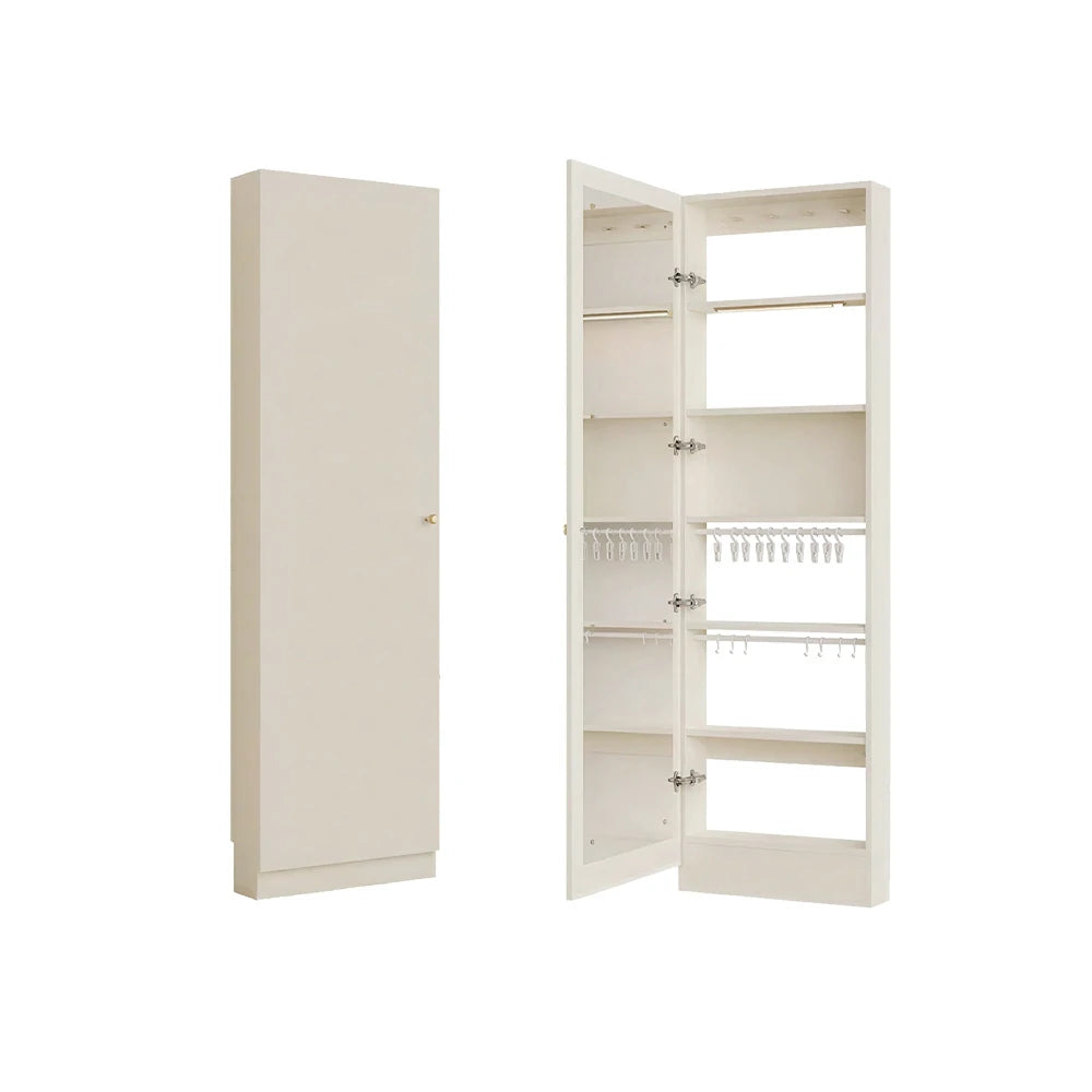 LUXORA Vintage Dressing Cabinet Large Storage Vanity Organizer for Bedroom Walk-In Closet - Beige
