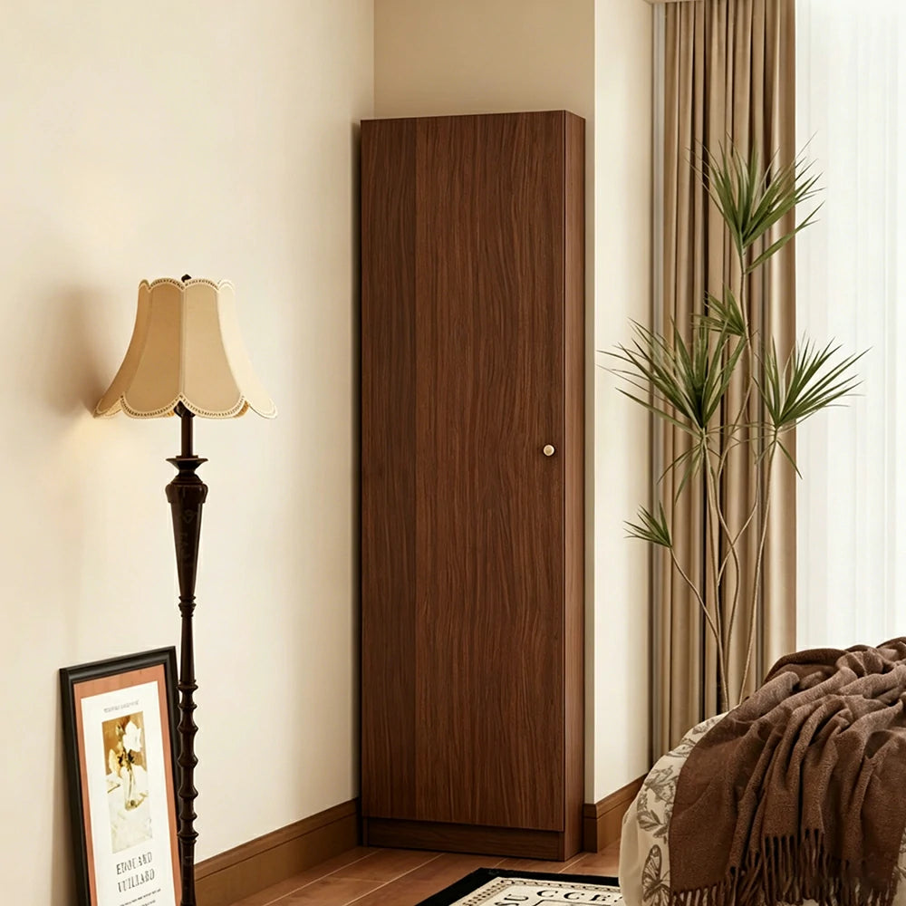 LUXORA Vintage Dressing Cabinet Large Storage Vanity Organizer for Bedroom Walk-In Closet - Brown