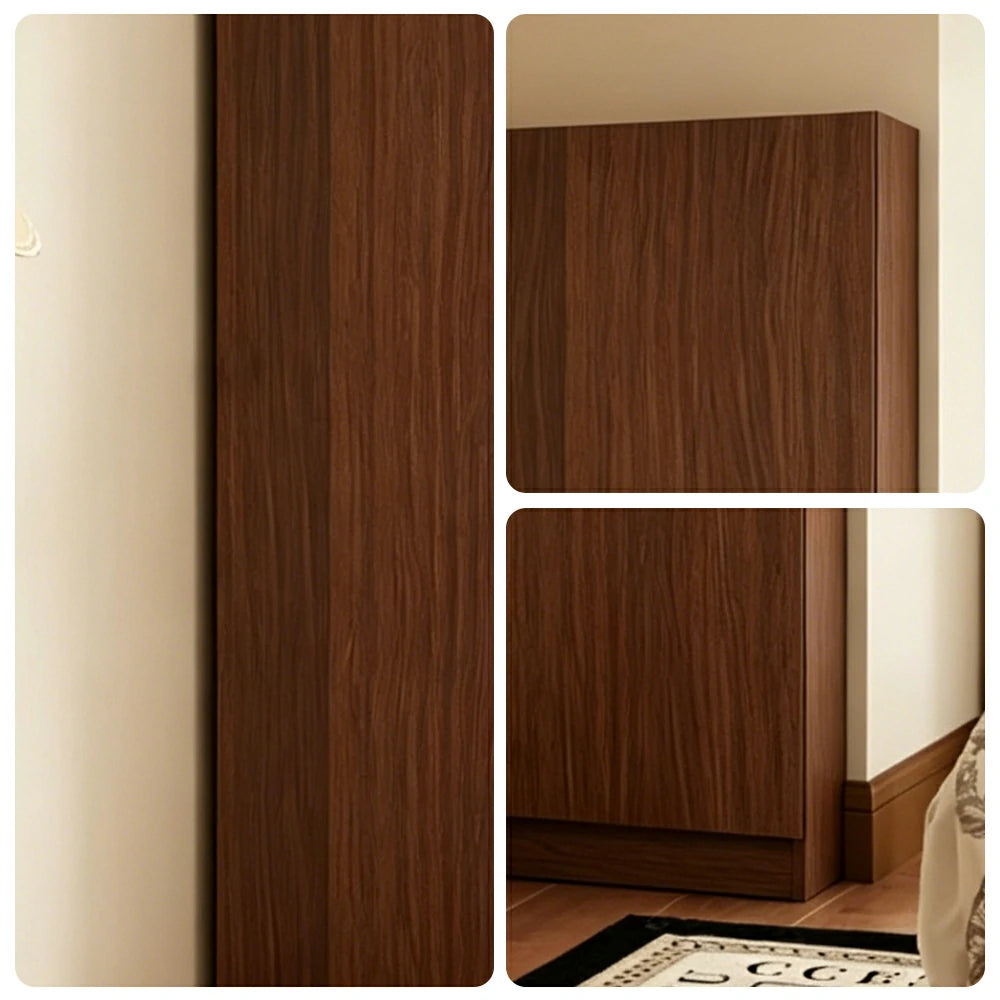LUXORA Vintage Dressing Cabinet Large Storage Vanity Organizer for Bedroom Walk-In Closet - Brown