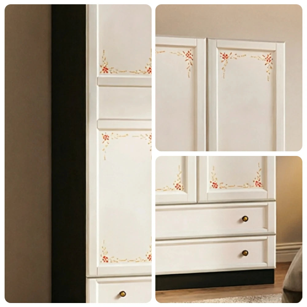 LUXORA Two Door Modular Full Wall Wardrobe Large Capacity Storage Cabinet for Bedroom Walk-In Closet - Beige
