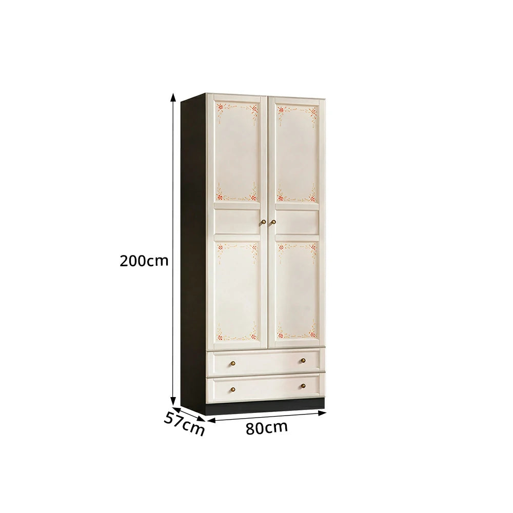 LUXORA Two Door Modular Full Wall Wardrobe Large Capacity Storage Cabinet for Bedroom Walk-In Closet - Beige