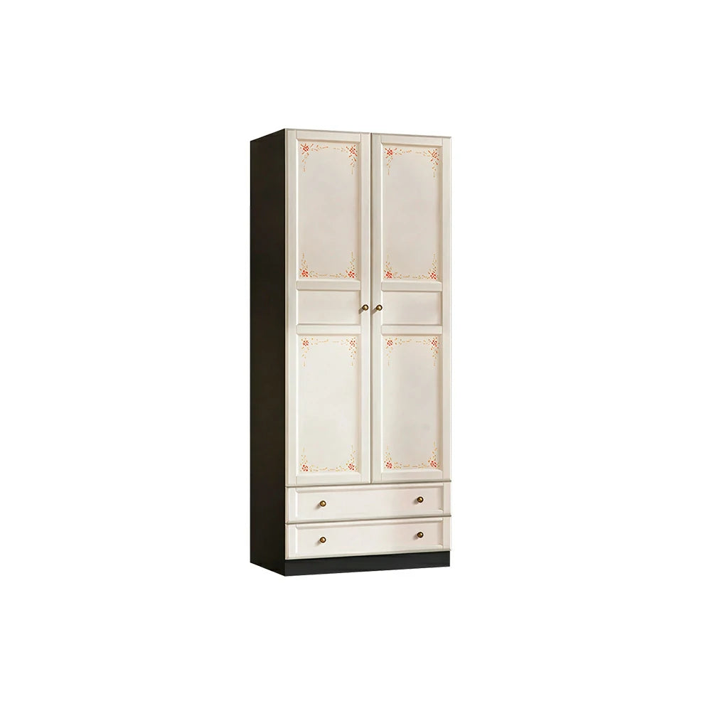 LUXORA Two Door Modular Full Wall Wardrobe Large Capacity Storage Cabinet for Bedroom Walk-In Closet - Beige