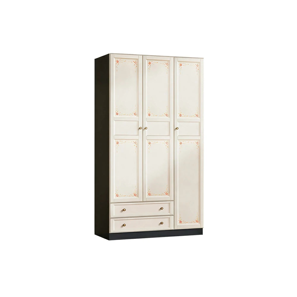 LUXORA Three Door Modular Full Wall Wardrobe Large Capacity Storage Cabinet for Bedroom Walk-In Closet - Beige