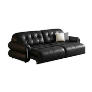 LUXORA 190/250cm 2-Seater Dual Electric Recliner Sofa Zero-Wall Design Multi-Mode Adjustable Backrest Ergonomic Comfort Top-Grain Leather - Black
