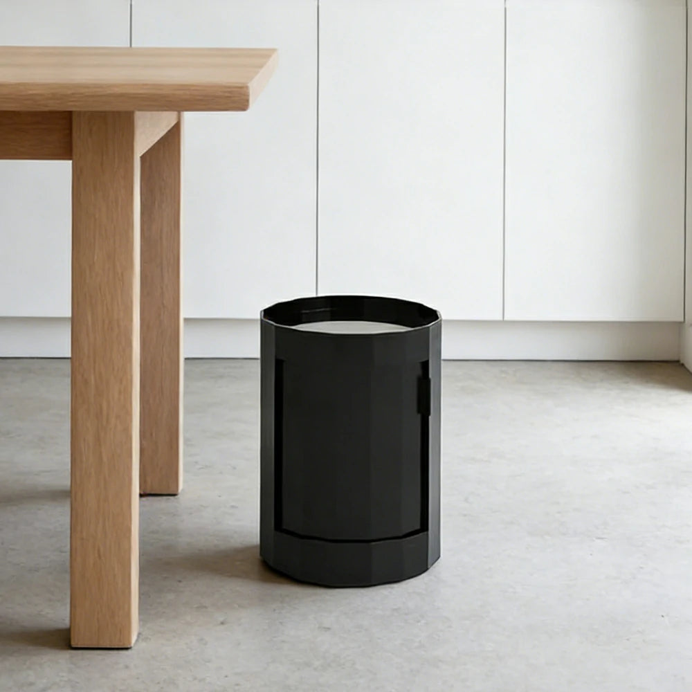 LUXORA 49/66cm Multi-Function Side Table - Removable Tray Design - Stable & Mobile Structure - Compact Rolling Storage Unit - Black