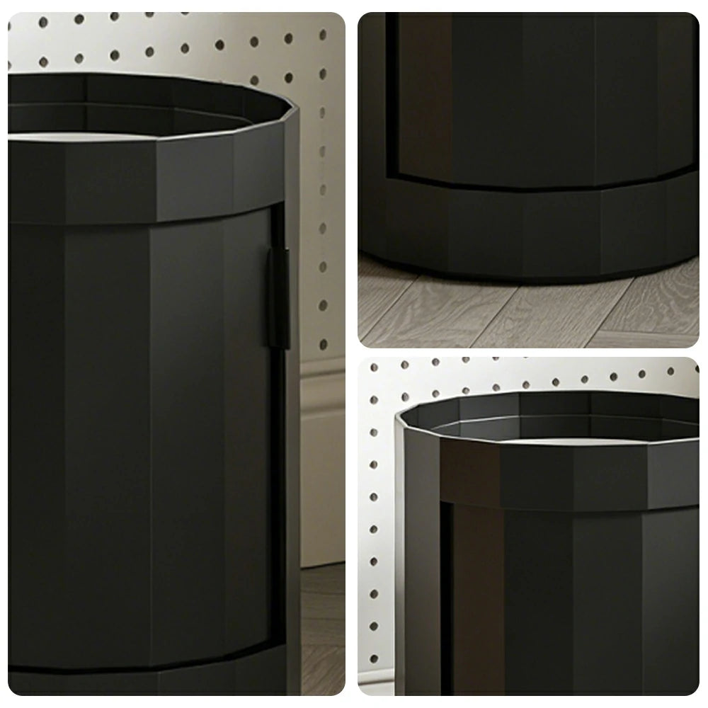 LUXORA 49/66cm Multi-Function Side Table - Removable Tray Design - Stable & Mobile Structure - Compact Rolling Storage Unit - Black