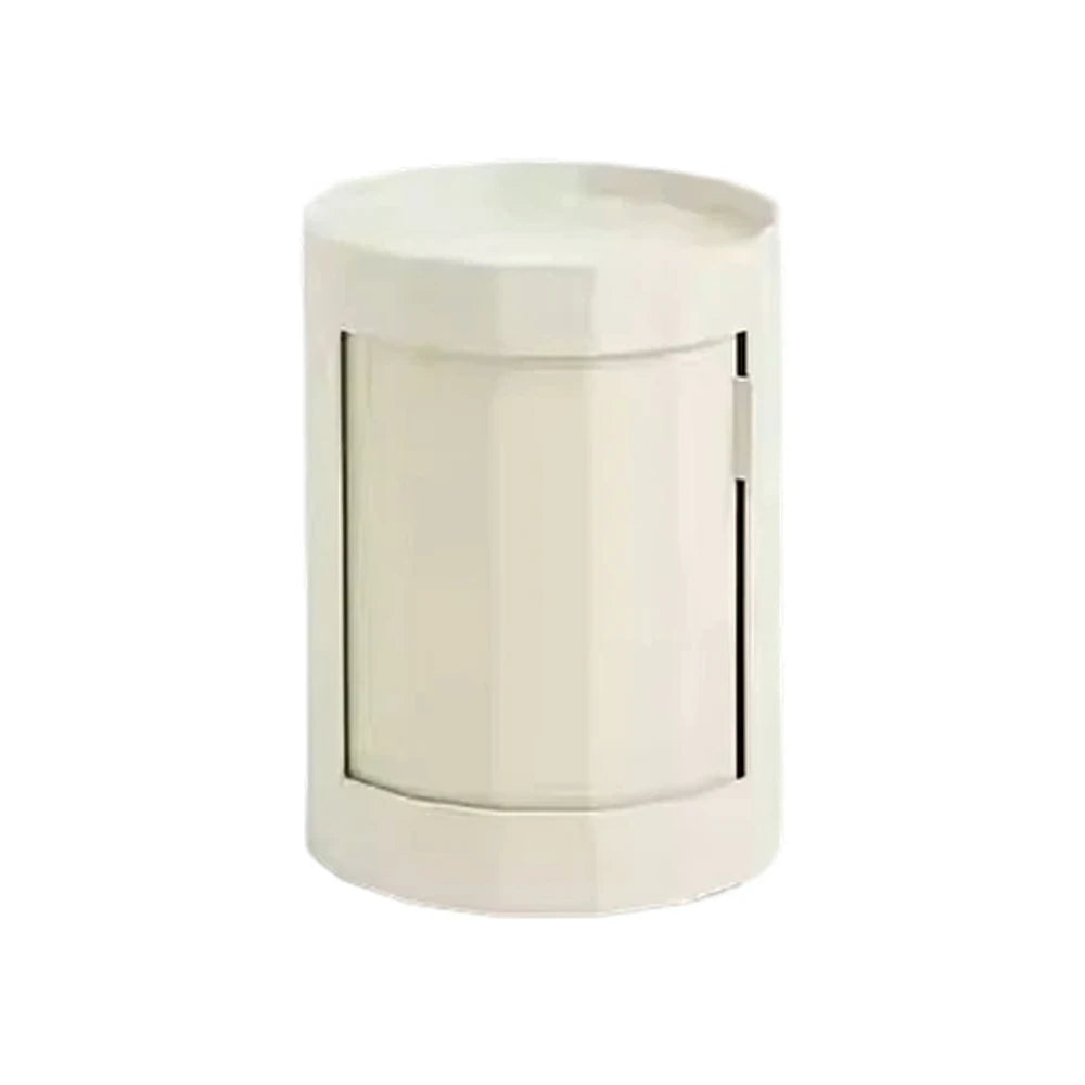 LUXORA 49/66cm Multi-Function Side Table - Removable Tray Design - Stable & Mobile Structure - Compact Rolling Storage Unit - White